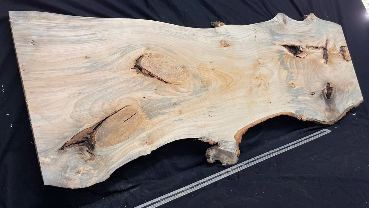 Coffee table top, lime wood shelf  1357 L x 474 W x 36 D mm        (757)