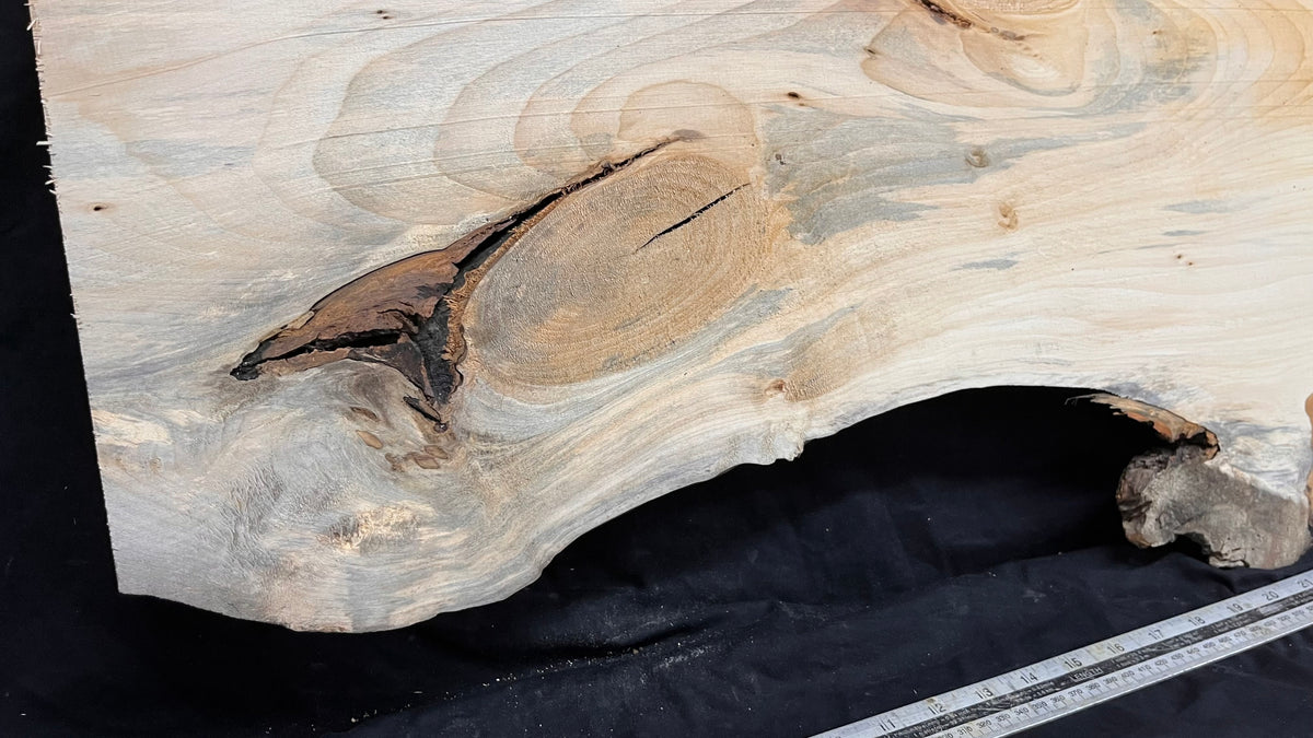 Coffee table top, lime wood shelf  1357 L x 474 W x 36 D mm        (757)