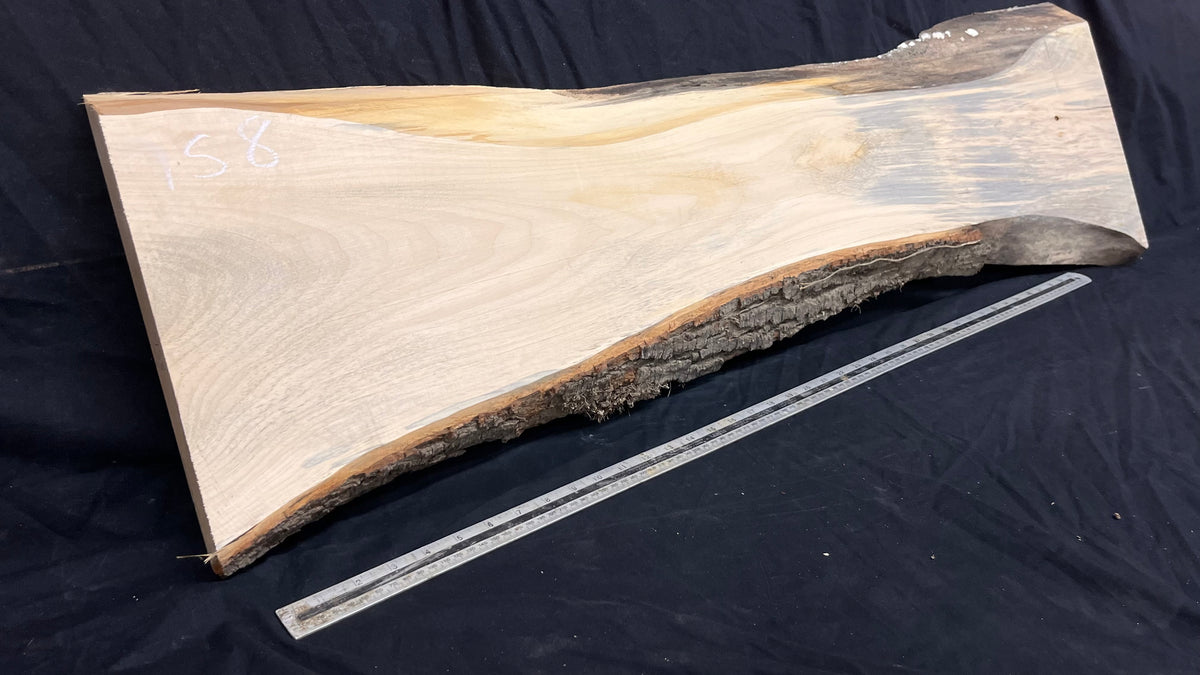 Coffee table top, lime wood shelf  1146 L x 355 W x 40 D mm        (758)