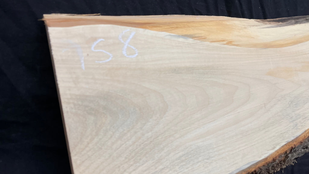 Coffee table top, lime wood shelf  1146 L x 355 W x 40 D mm        (758)