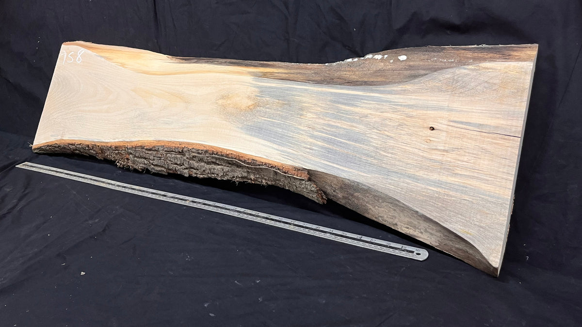 Coffee table top, lime wood shelf  1146 L x 355 W x 40 D mm        (758)