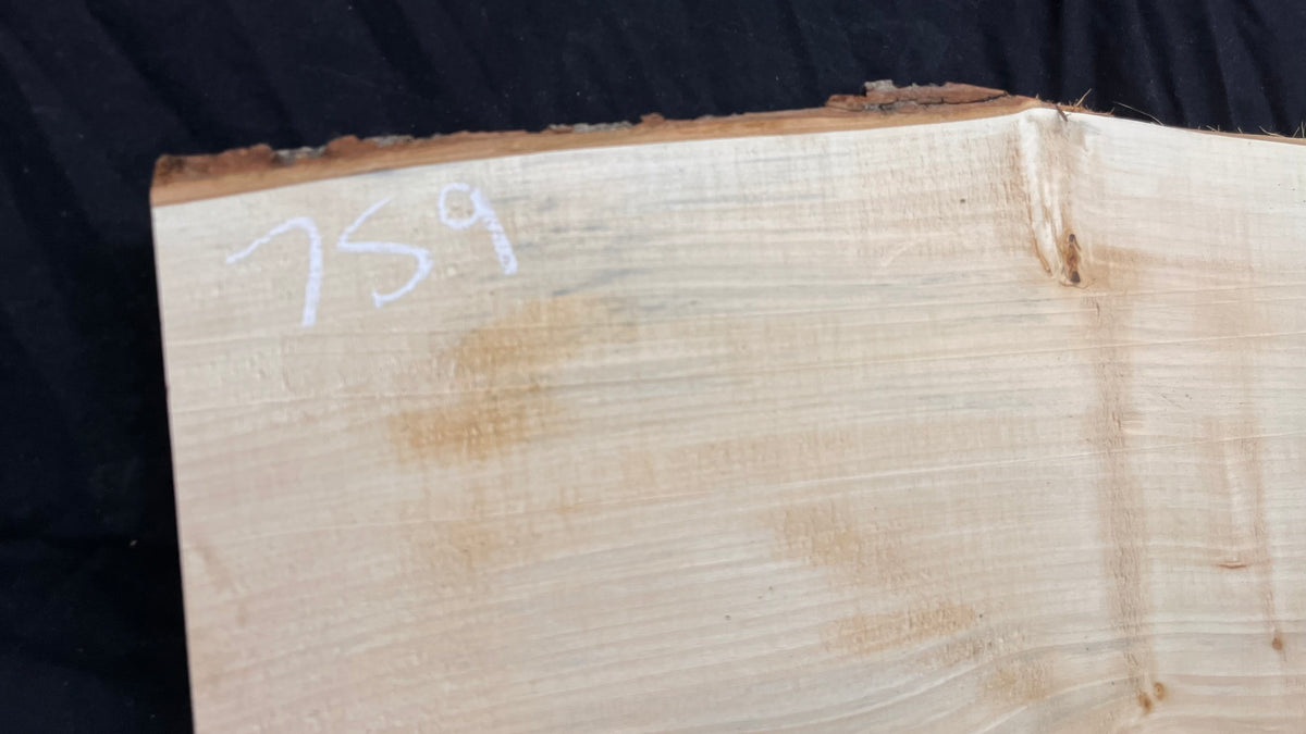 Wooden shelf, window sill, lime wood carving plank  1196 L x 297 W x 37 D mm        (759)