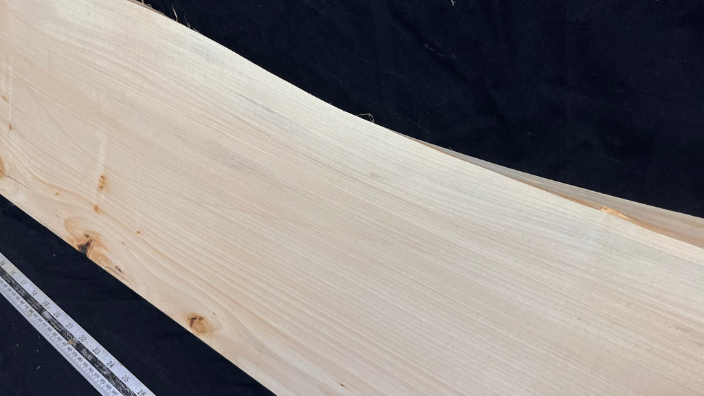 Wooden shelf, window sill, lime wood carving plank  1196 L x 297 W x 37 D mm        (759)