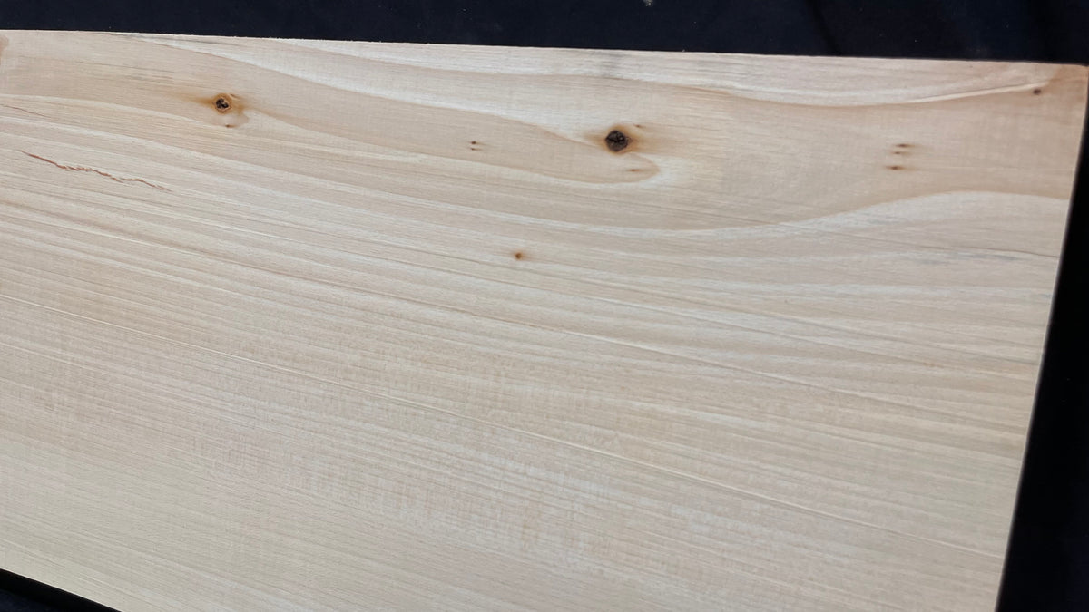 Wooden shelf, window sill, lime wood carving plank  1196 L x 297 W x 37 D mm        (759)