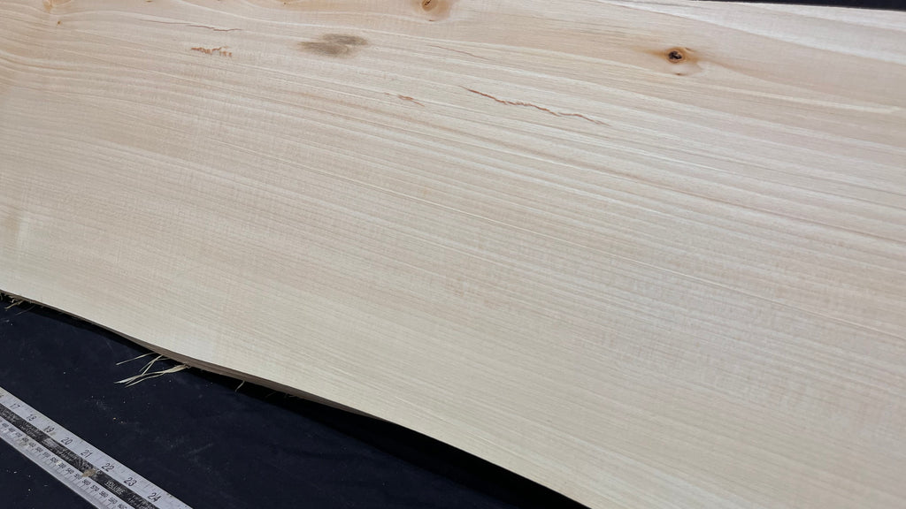 Wooden shelf, window sill, lime wood carving plank  1196 L x 297 W x 37 D mm        (759)