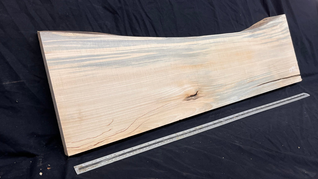 Wooden shelf, window sill, lime wood carving plank  1129 L x 335 W x 37 D mm   (760)