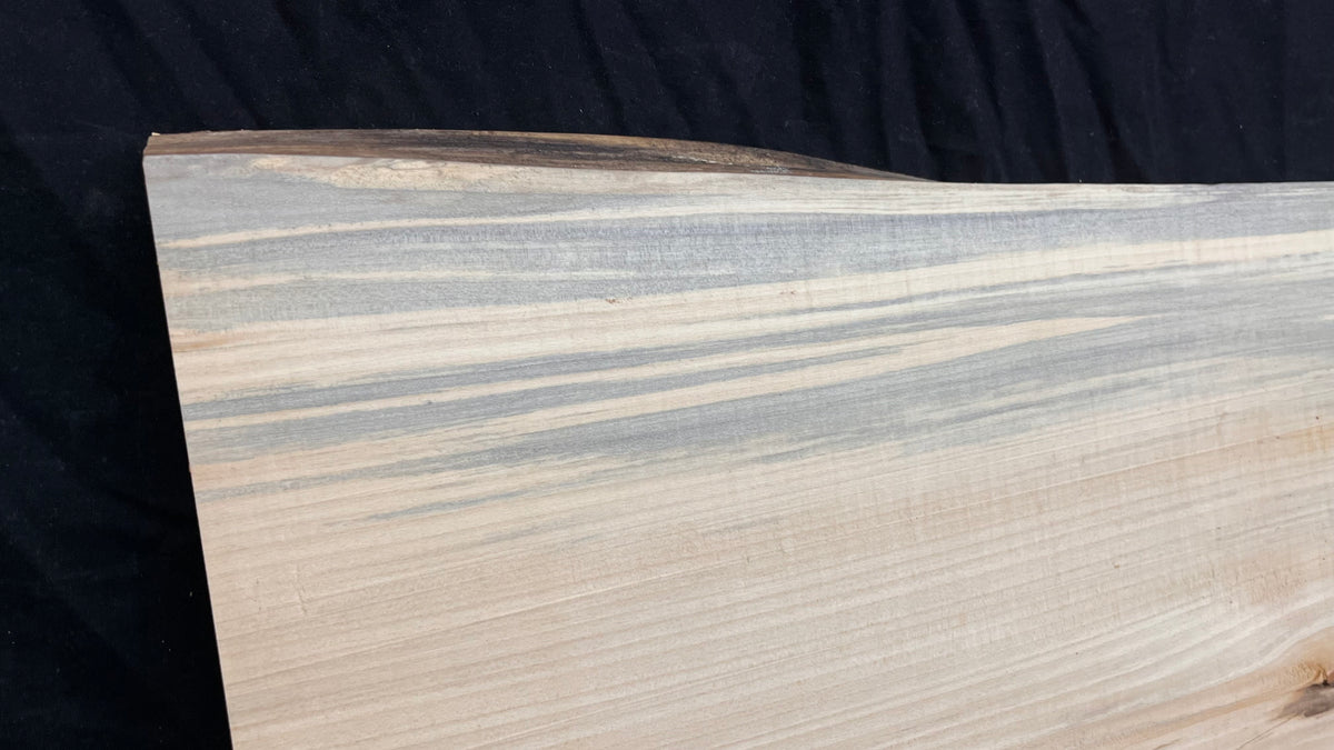 Wooden shelf, window sill, lime wood carving plank  1129 L x 335 W x 37 D mm   (760)