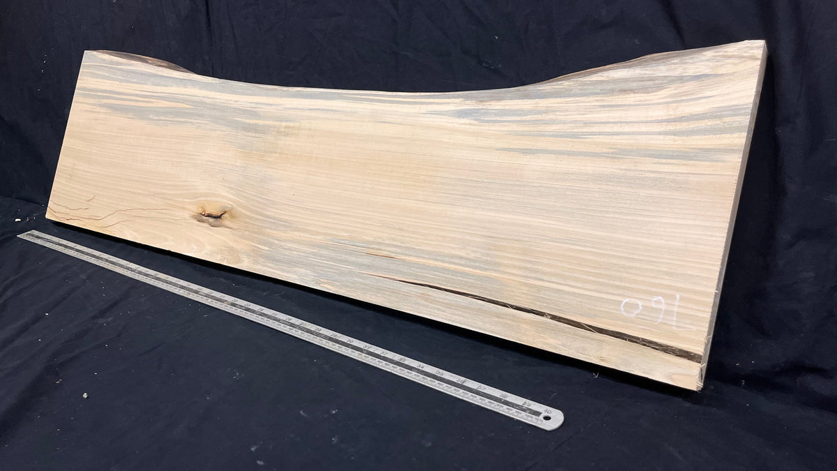 Wooden shelf, window sill, lime wood carving plank  1129 L x 335 W x 37 D mm   (760)