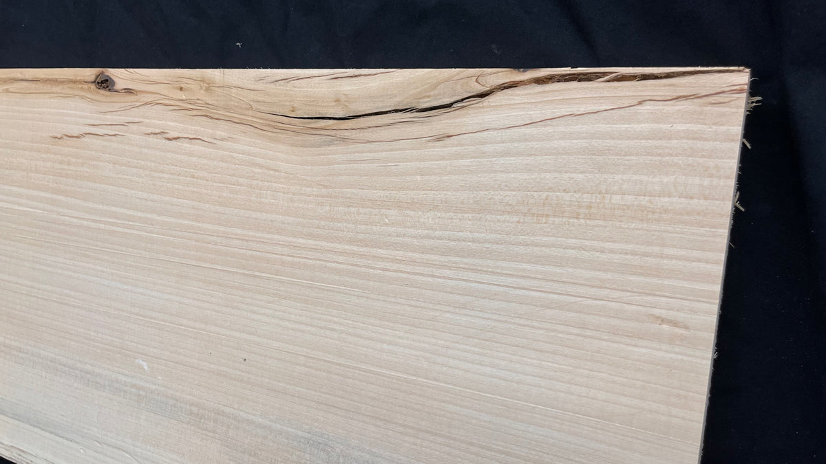 Wooden shelf, window sill, lime wood carving plank  1129 L x 335 W x 37 D mm   (760)