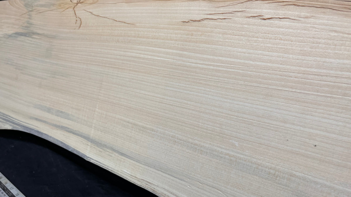 Wooden shelf, window sill, lime wood carving plank  1129 L x 335 W x 37 D mm   (760)
