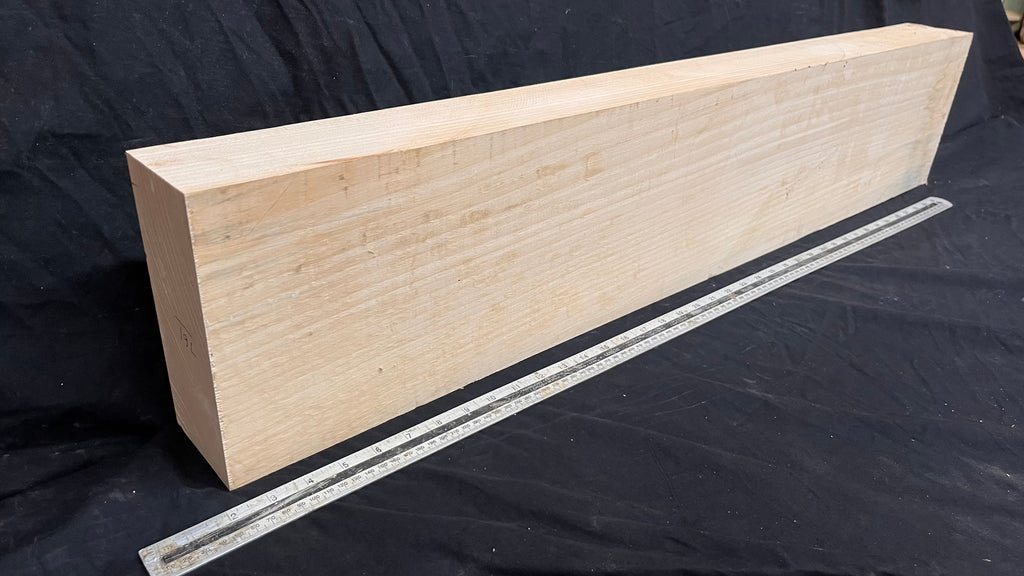 Block for wood carving, lime wood  1013 L x 201 W x 85 D mm   (761)