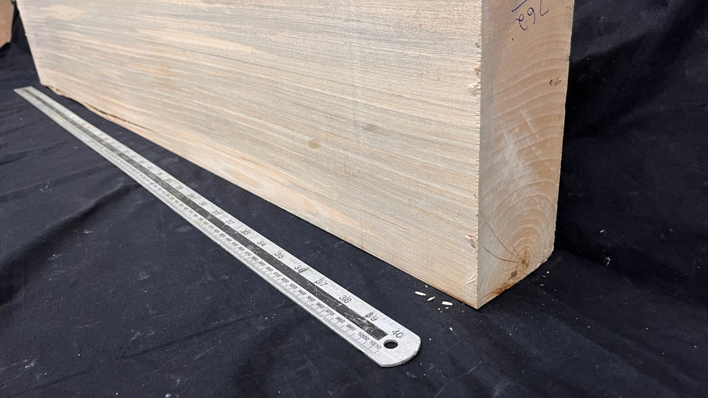 Block for wood carving, lime wood  1025 L x 254 W x 81 D mm   (762)