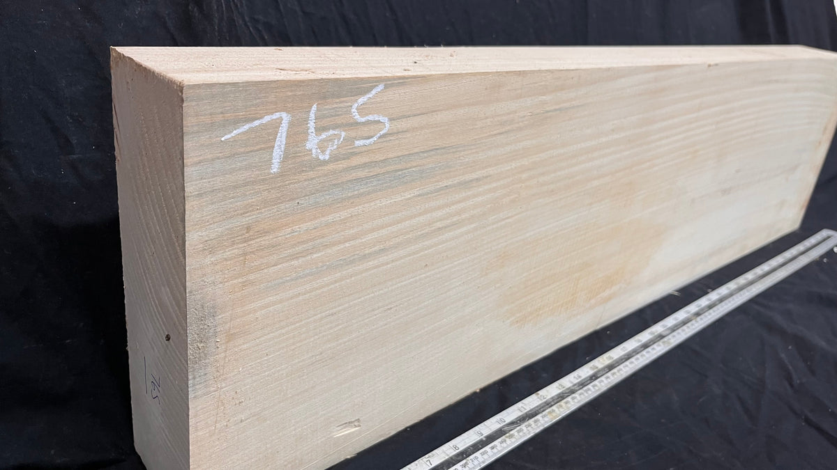 Block for wood carving, lime wood  965 L x 255 W x 85 D mm   (765)