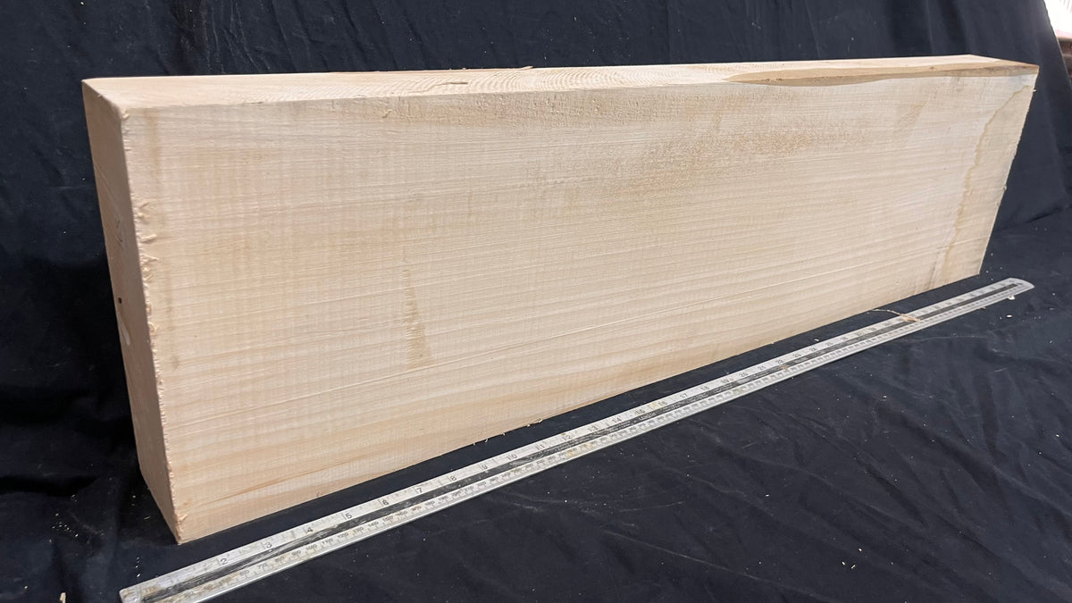 Block for wood carving, lime wood  965 L x 255 W x 85 D mm   (765)