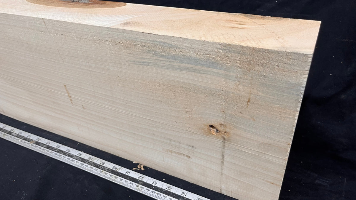 Block for wood carving, lime wood  955 L x 238 W x 80 D mm   (766)