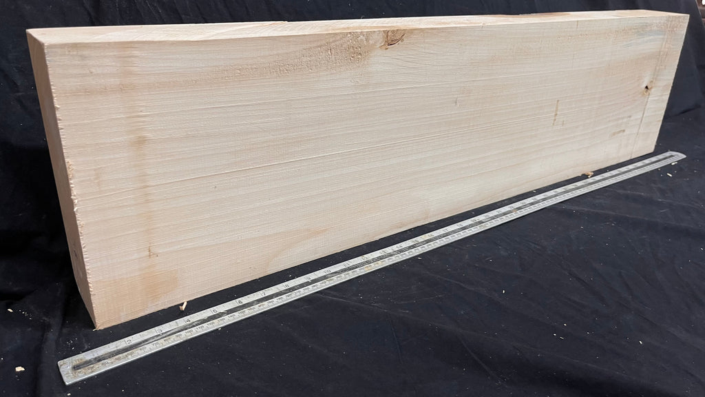 Block for wood carving, lime wood  955 L x 238 W x 80 D mm   (766)