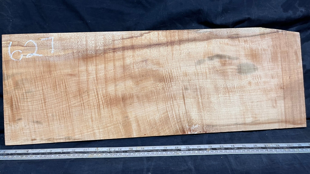 Rippled sycamore tone wood, guitar drop top 710 L x 250 W x 22 D (mm)    (627)