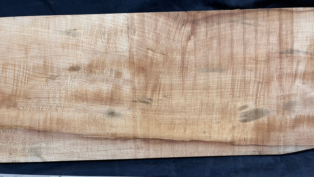 Rippled sycamore tone wood, guitar drop top 710 L x 250 W x 22 D (mm)    (627)