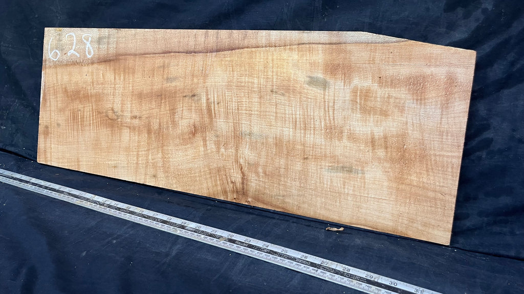 Rippled sycamore tone wood, guitar drop top 710 L x 250 W x 22 D (mm)    (628)
