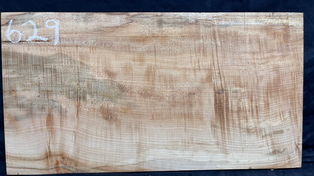 Rippled sycamore tone wood, guitar drop top 575 L x 306 W x 20 D mm     (629)