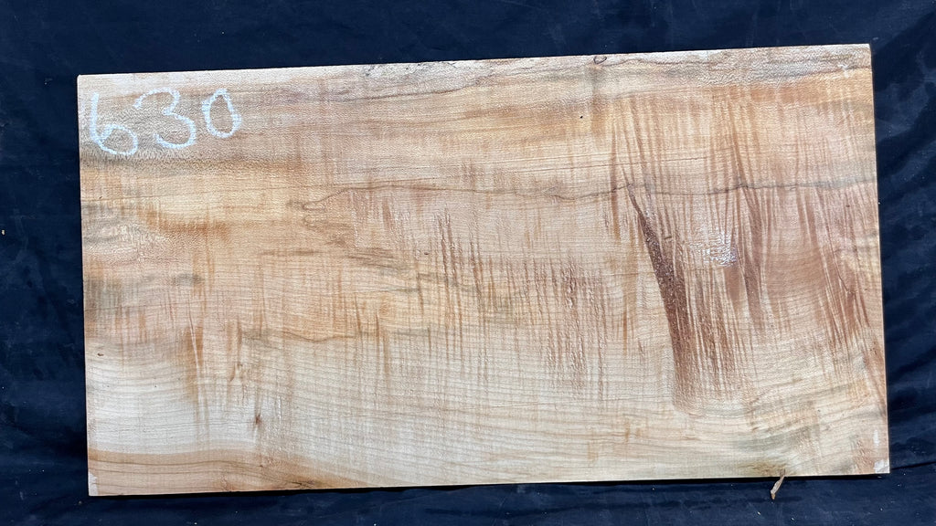 Rippled sycamore tone wood, guitar drop top 575 L x 306 W x 20 D mm     (630)