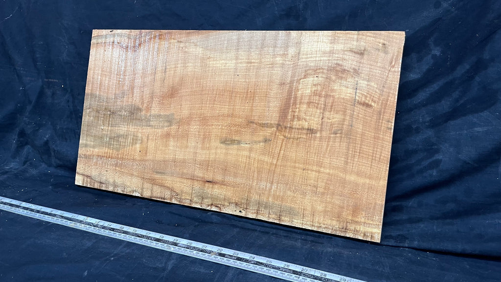 Rippled sycamore tone wood, guitar drop top 575 L x 306 W x 20 D mm     (630)