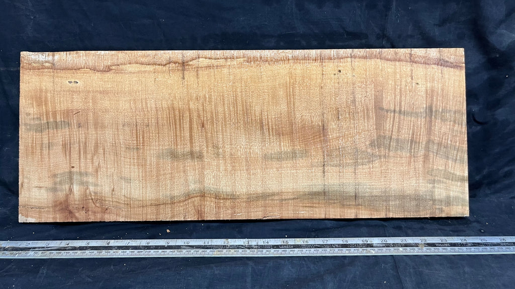 Rippled sycamore tone wood, guitar drop top 606 L x 231 W x 20 D mm     (633)