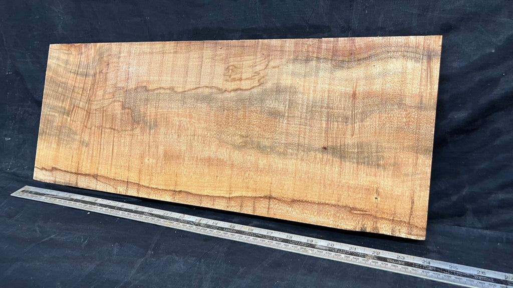 Rippled sycamore tone wood, guitar drop top 606 L x 231 W x 20 D mm     (634)