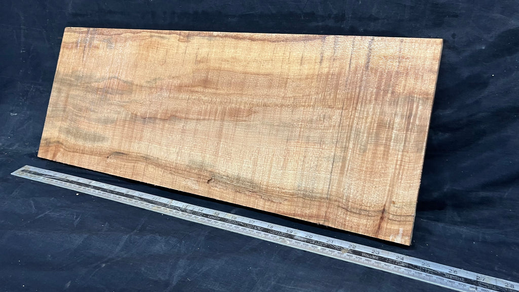 Rippled sycamore tone wood, guitar drop top 606 L x 230 W x 21 D mm     (638)