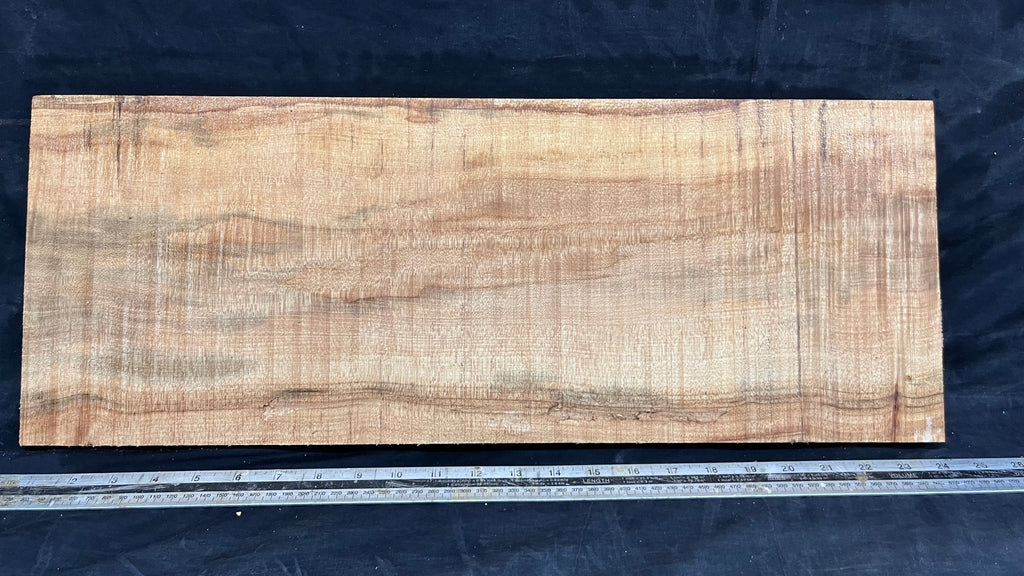 Rippled sycamore tone wood, guitar drop top 606 L x 230 W x 21 D mm     (638)