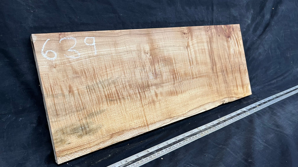 Rippled sycamore tone wood, guitar drop top 606 L x 230 W x 21 D mm     (639)
