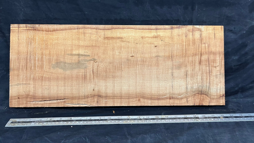 Rippled sycamore tone wood, guitar drop top 606 L x 230 W x 21 D mm     (639)