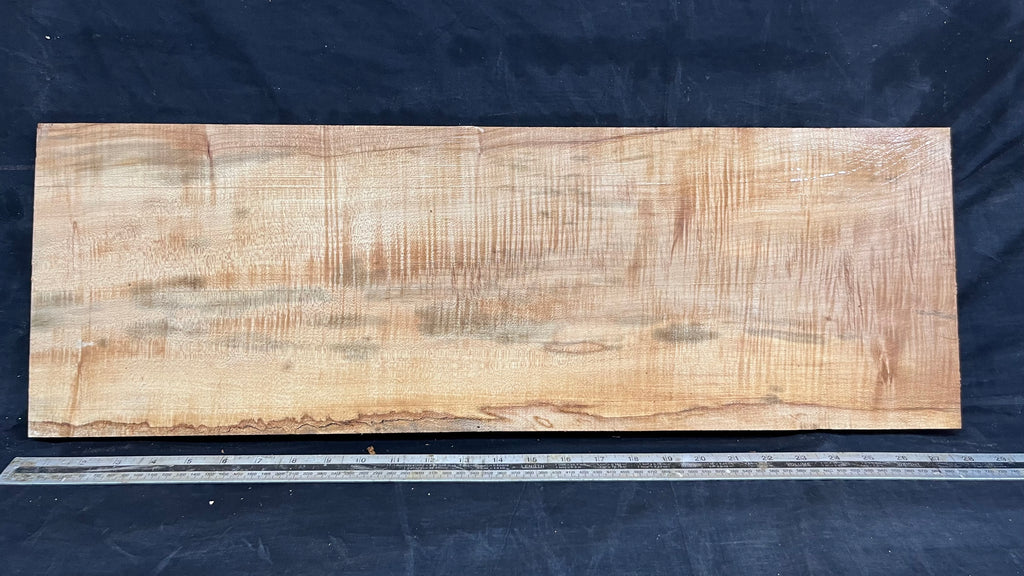 Rippled sycamore tone wood, guitar drop top 714 L x 237 W x 20 D mm     (642)
