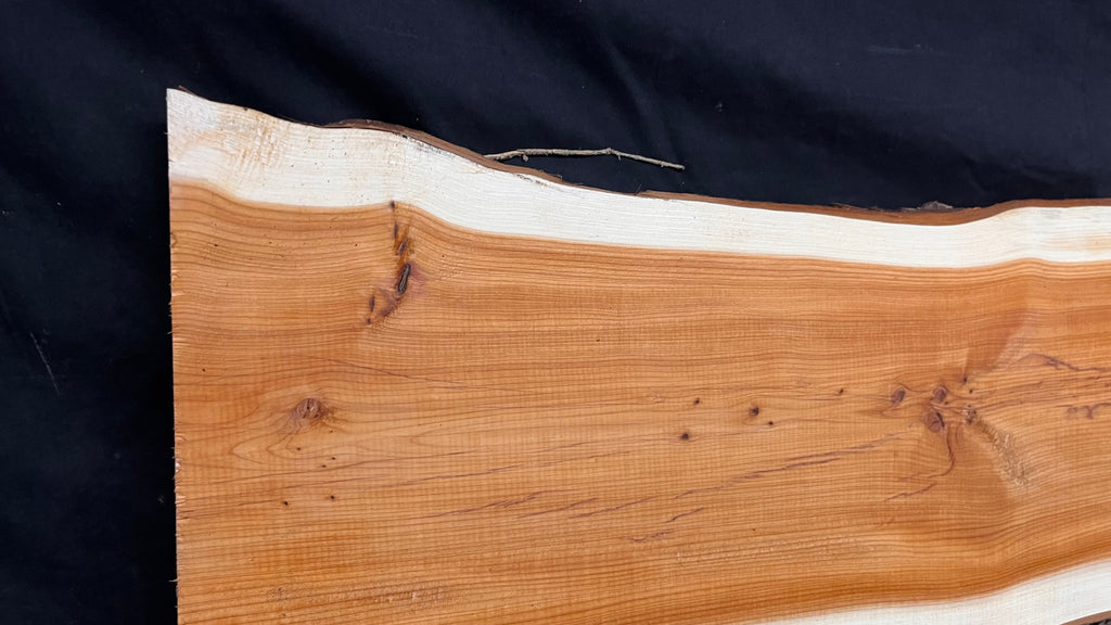 Coffee table top yew, slab, board 1079 L x 245 W x 28 D mm    (769)