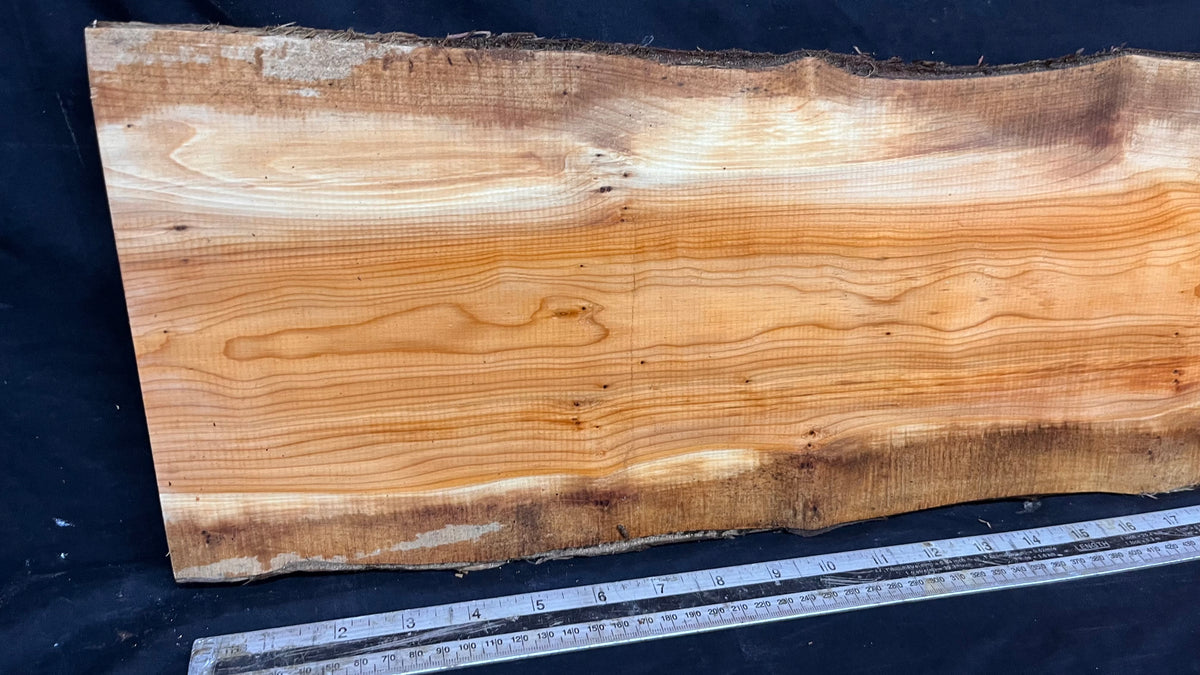 Yew, slab, shelf, mantle, board 1094 L x 203 W x 28 D mm    (779)
