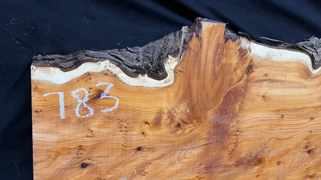 Coffee table top, pippy yew, slab, board 968 L x 345 W x 42 D mm    (783)