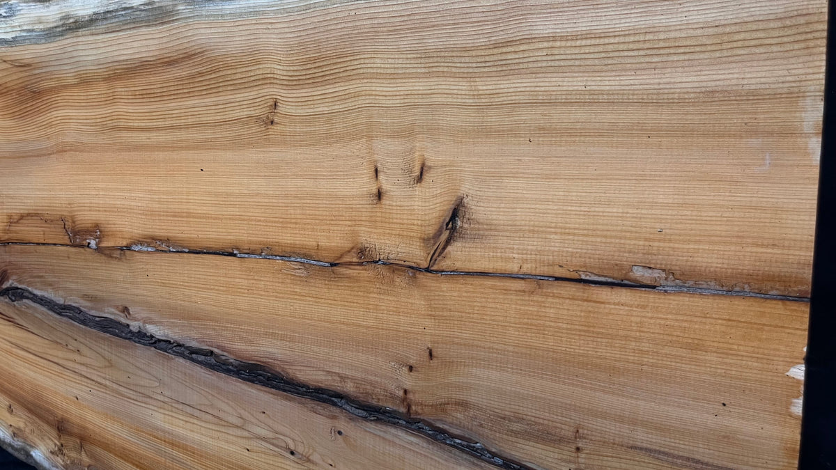 Coffee table top, yew, slab, board 959 L x 486 W x 42 D mm    (784)