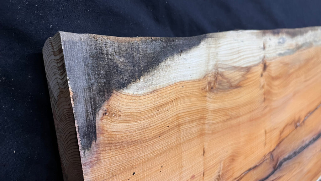 Coffee table top, yew, slab, board 959 L x 486 W x 42 D mm    (784)