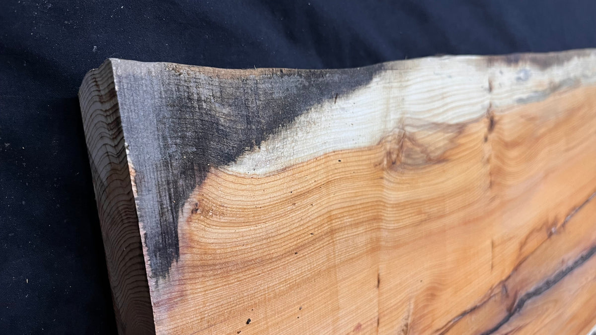 Coffee table top, yew, slab, board 959 L x 486 W x 42 D mm    (784)