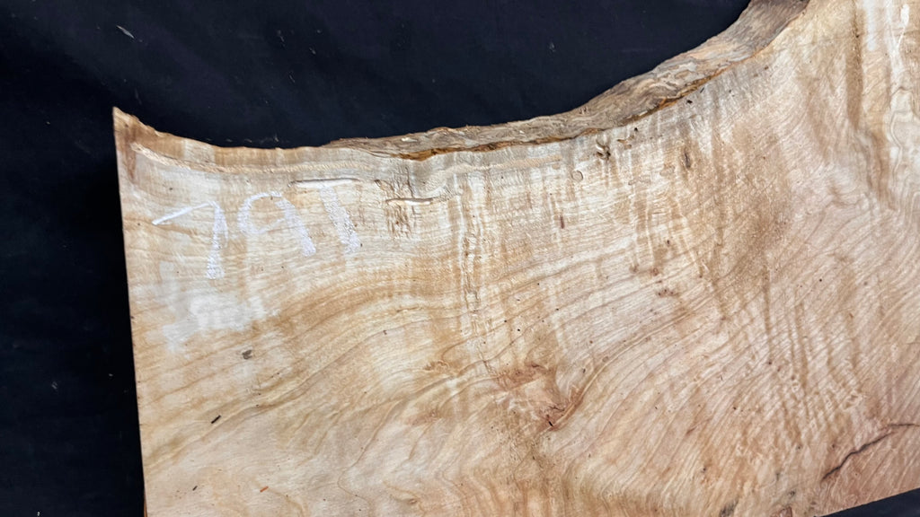 Resin table project, rippled hornbeam 911 L x 361 W x 30 D mm          (791)