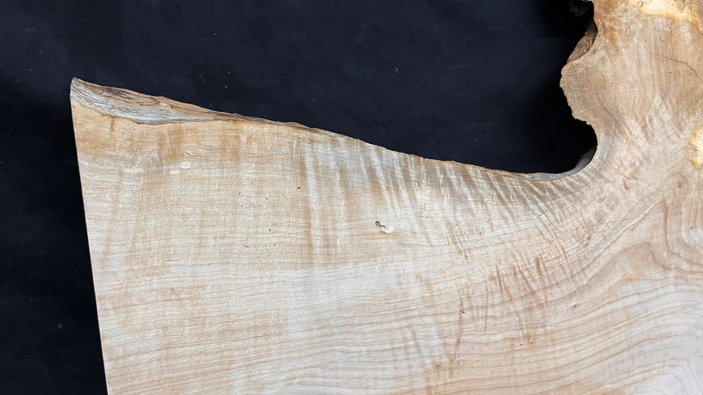 Resin table project, rippled hornbeam 911 L x 361 W x 30 D mm          (791)