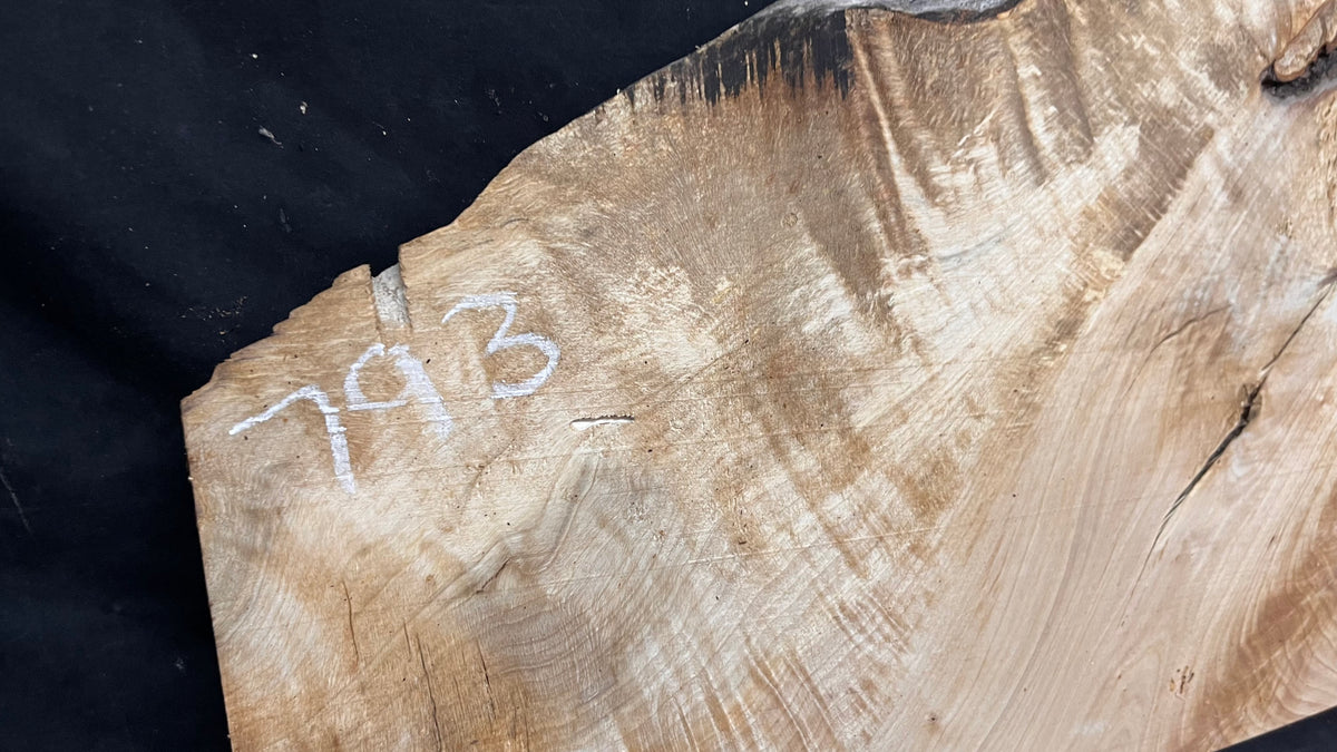 Resin table project, rippled hornbeam 1009 L x 350 W x 22 D mm          (793)