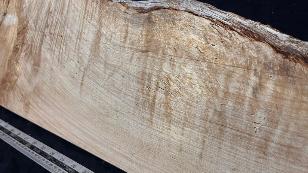 Resin table project, rippled hornbeam 1009 L x 350 W x 22 D mm          (793)