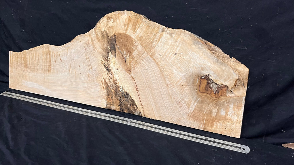 Resin table project, rippled hornbeam 1009 L x 350 W x 22 D mm          (793)