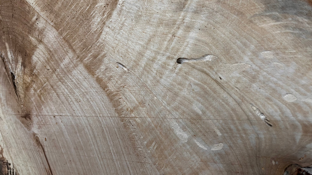 Resin table project, rippled hornbeam 1009 L x 350 W x 22 D mm          (793)