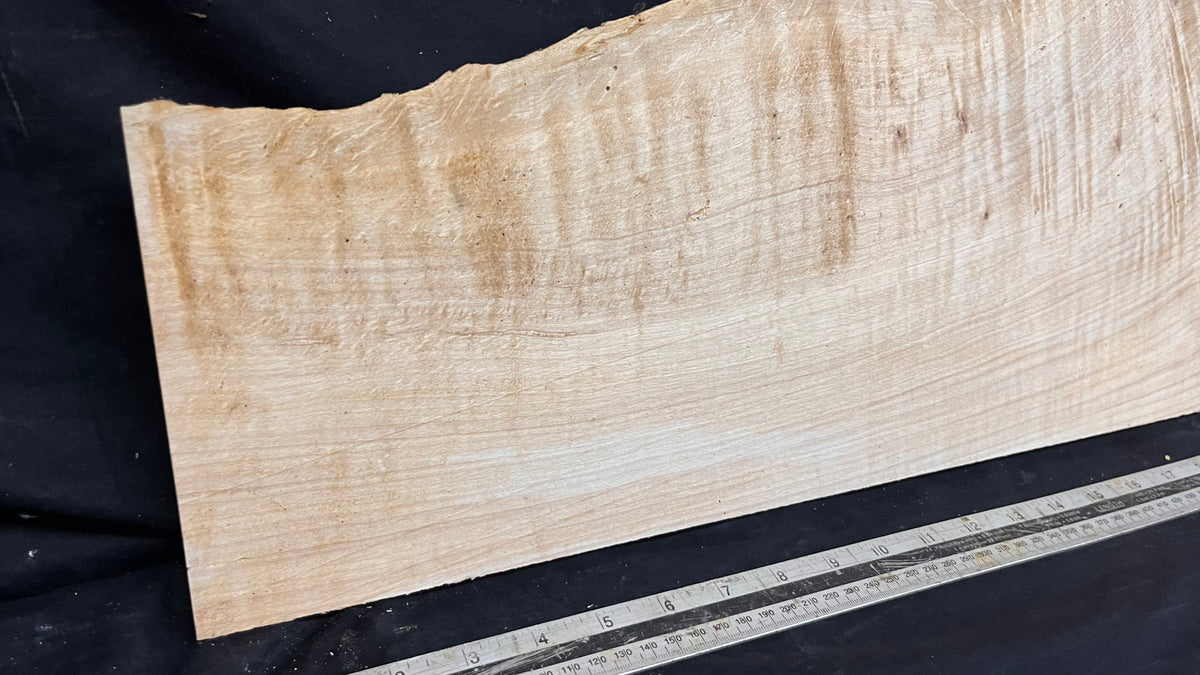 Resin table project, rippled hornbeam 1009 L x 350 W x 22 D mm          (793)