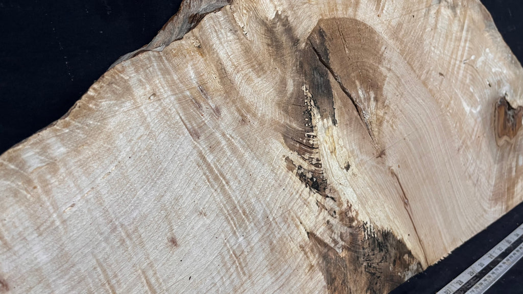 Resin table project, rippled hornbeam 1009 L x 350 W x 22 D mm          (793)