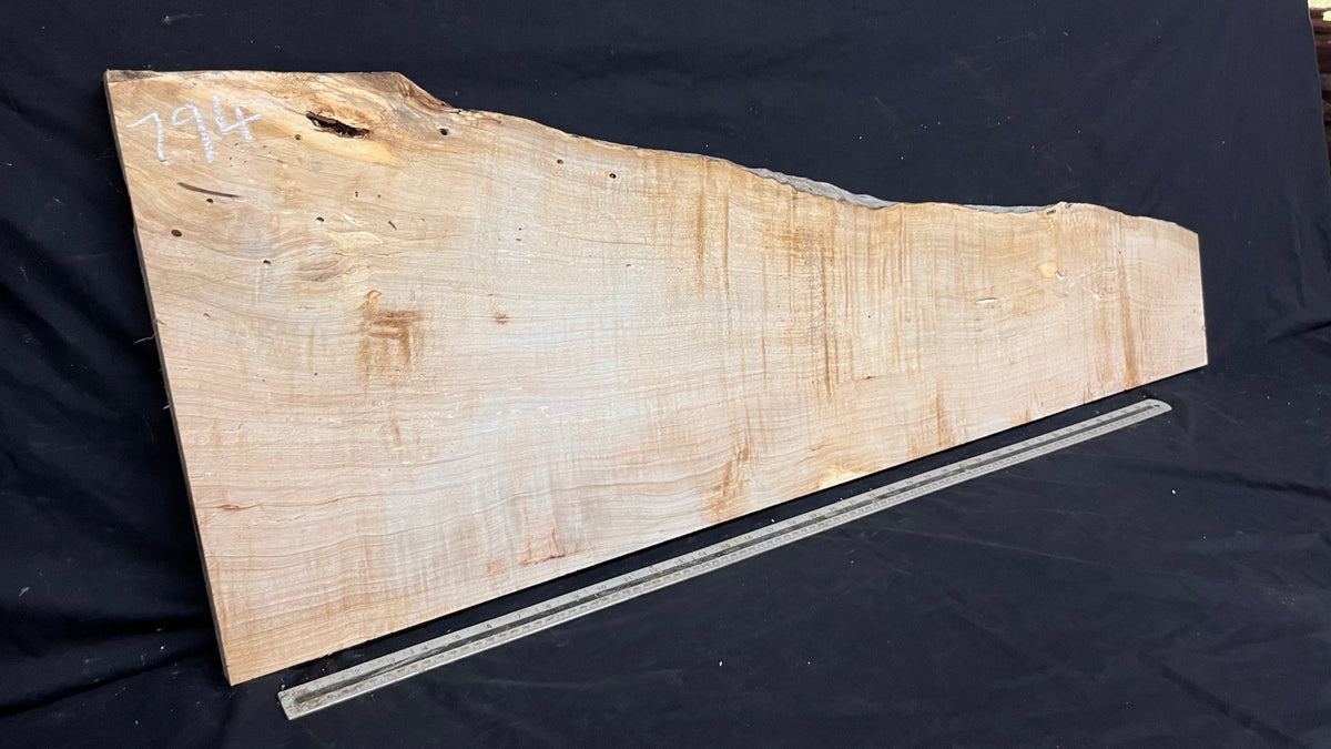 Shelving, shelf, ledge, rippled hornbeam 1205 L x 414 W x 32 D mm          (794)