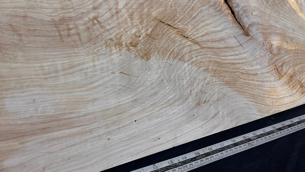 Shelving, shelf, ledge, rippled hornbeam 884 L x 369 W x 23 D mm          (796)