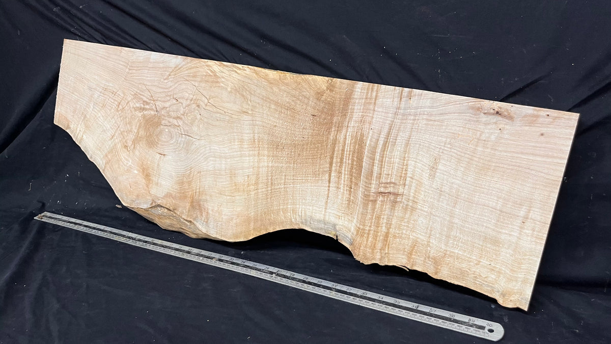 Shelving, shelf, ledge, rippled hornbeam 1005 L x 340 W x 40 D mm          (797)